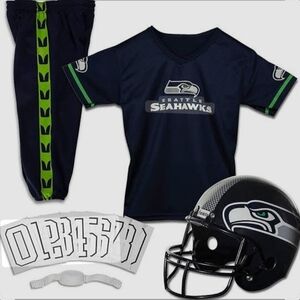 Seattle Seahawks Youth Football Uniform Set